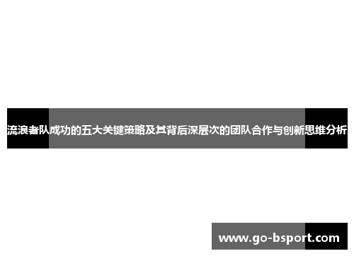 流浪者队成功的五大关键策略及其背后深层次的团队合作与创新思维分析