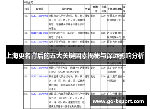 上海更名背后的五大关键因素揭秘与深远影响分析
